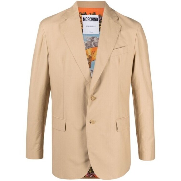 Moschino Beige Cotton Blend Blazer - NWT